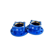 DI Ductile Iron Joint Pipe Fittings Restraint Grip Flange Adaptor Coupling for HDPE Pipe